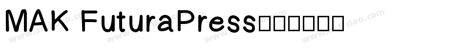 MAK FuturaPress字体转换